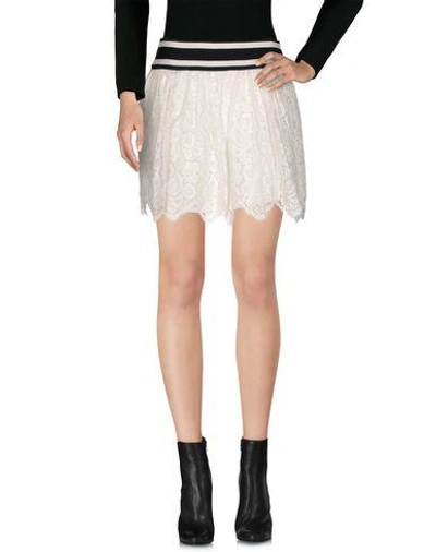 Shop Milly Mini Skirt In White