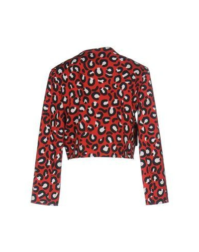 Shop Love Moschino Blazers In Red