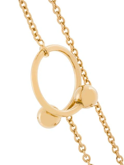 Shop Jw Anderson Pierce Necklace In Metallic