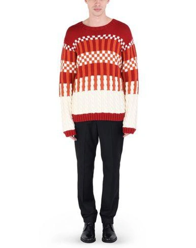 Shop Carlo Volpi Knitwear Sweater In Rust