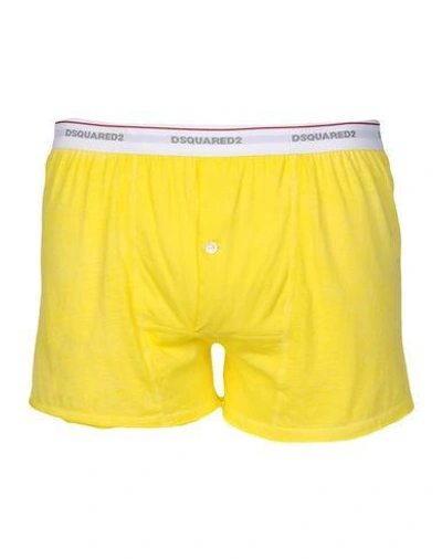 Shop Dsquared2 Boxershort In Yellow