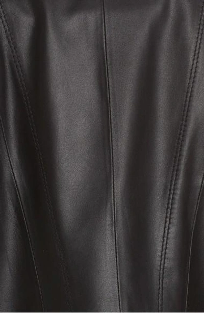 Shop Marc New York Andrew Marc Felicity Leather Moto Jacket In Black