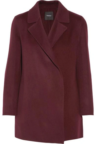 Shop Theory Clairene Wool And Cashmere-blend Coat