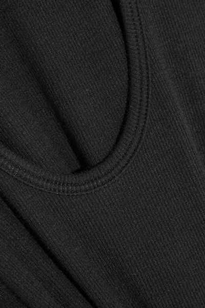 Atm Anthony Thomas Melillo Stretch-micro Modal Ribbed-knit Bodysuit In ...