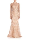 MARCHESA EMBROIDERED OVERLAY GOWN,0400094168846