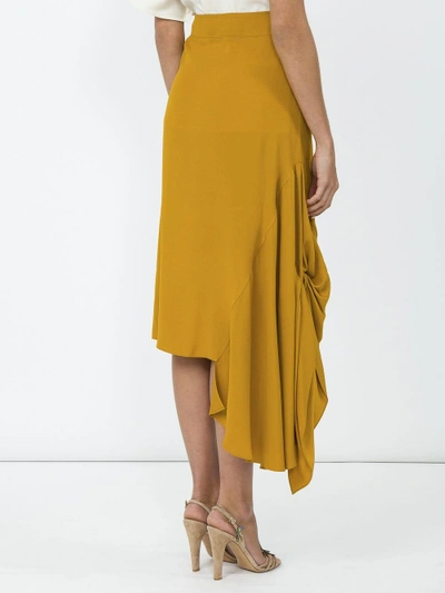 Shop Marni Asymmetric Ruffled Skirt