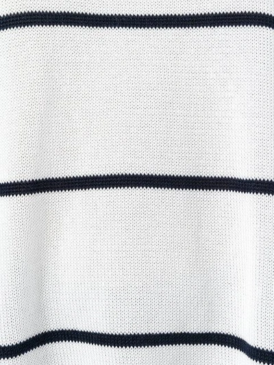 Shop Stella Mccartney Deconstructed Striped Sweater - White