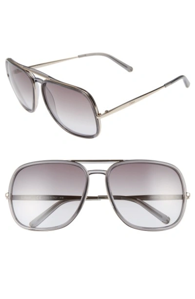 Chloé Women's 60mm Oversized Square Sunglasses In Dark Grey