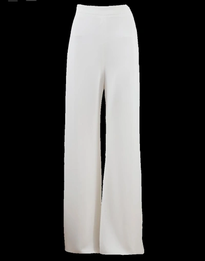 Shop Brandon Maxwell Wide Leg Trouser In Ivory