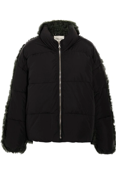 Sandy Liang Lorne Shearling And Shell Quilted Down Jacket