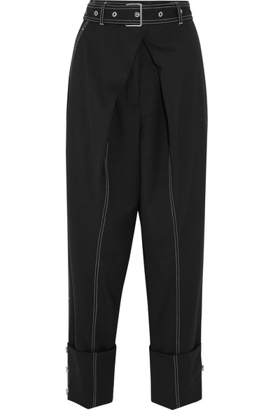 Proenza Schouler Lightweight Wool Pants - Black
