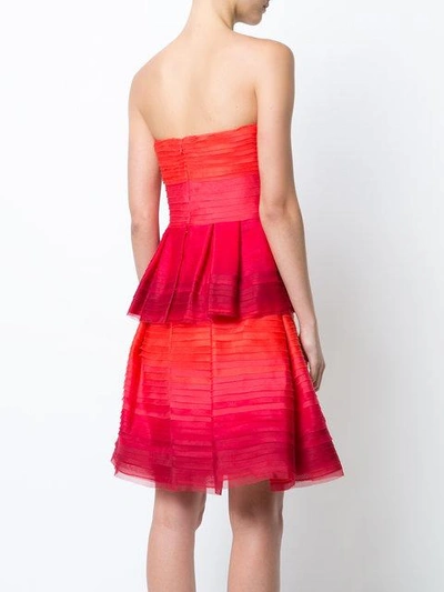 Shop Carolina Herrera Layered Strapless Dress