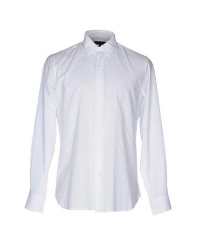 Shop Ann Demeulemeester Solid Color Shirt In White