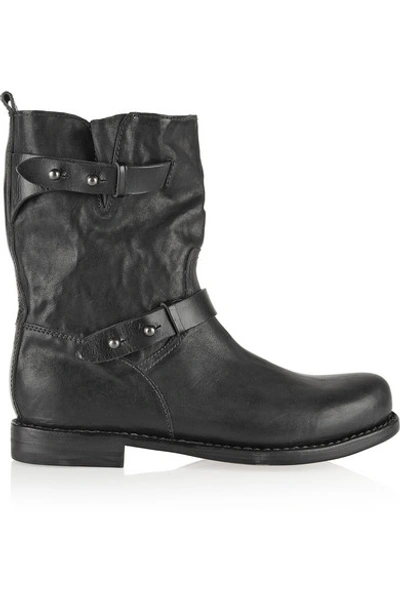 Shop Rag & Bone Moto Leather Boots In Black