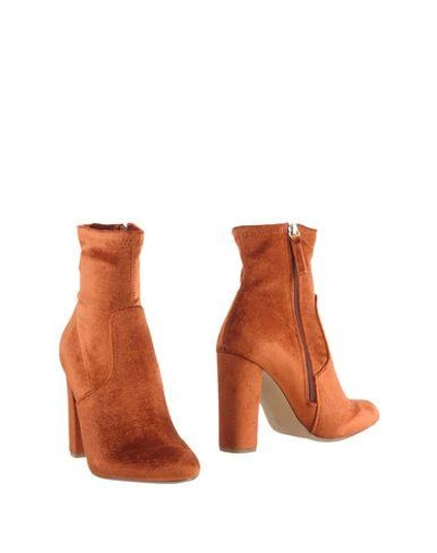Shop Steve Madden Ankle Boots In Rust