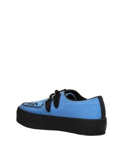 Shop Underground Lace-up Shoes In Sky Blue