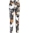 DOLCE & GABBANA PRINTED CROPPED COTTON TROUSERS