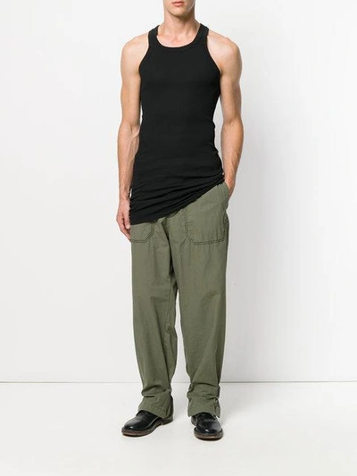 Shop Rick Owens Drkshdw Long Tank In Black