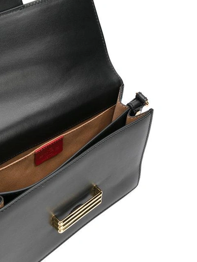 Shop Etro Fold Over Shoulder Bag - Black