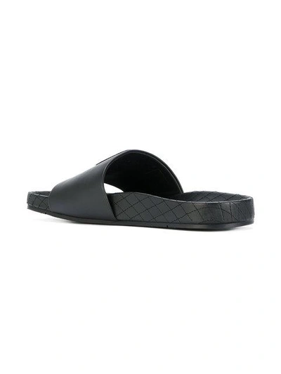 Shop Fendi Karlito Sliders - Black