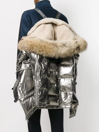 Moncler Silver Down Inuit Jacket | ModeSens