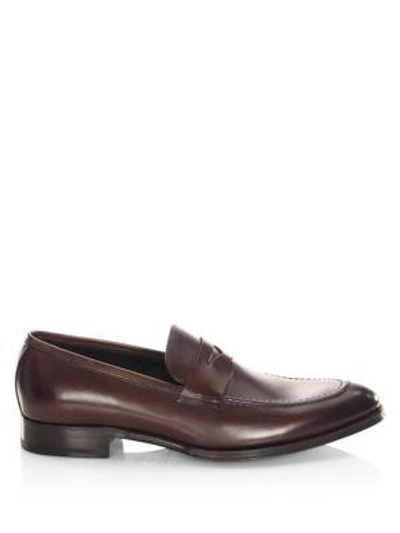 Shop To Boot New York Men's Alexander Leather Loafers In Black