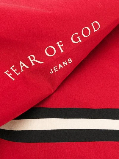 Shop Fear Of God Logo Print Scarf