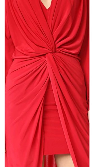 Shop Misa Teget Maxi Dress In Red