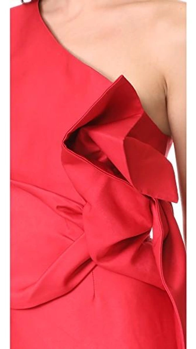 Shop Keepsake Retrogade Gown In Scarlet Red