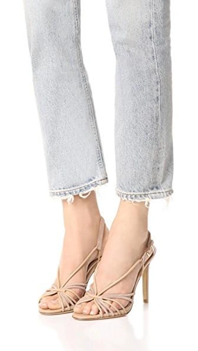 Shop Diane Von Furstenberg Milena Strappy Sandals In Powder