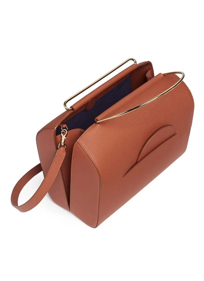 Shop Roksanda 'no. 1' Ring Handle Leather Shoulder Bag