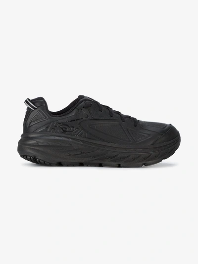 Shop Hoka One One Bondi Ltr Trainers In Black