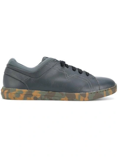 Shop Diesel Lace-up Sneakers - Blue