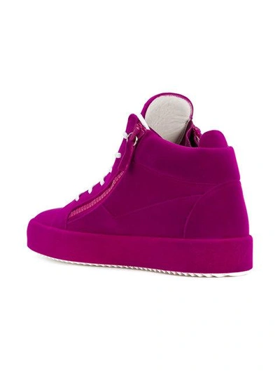 Shop Giuseppe Zanotti The Unfinished Hi-top Sneakers