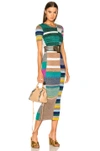 MISSONI Short Sleeve Printed Knit Maxi Dress,206761