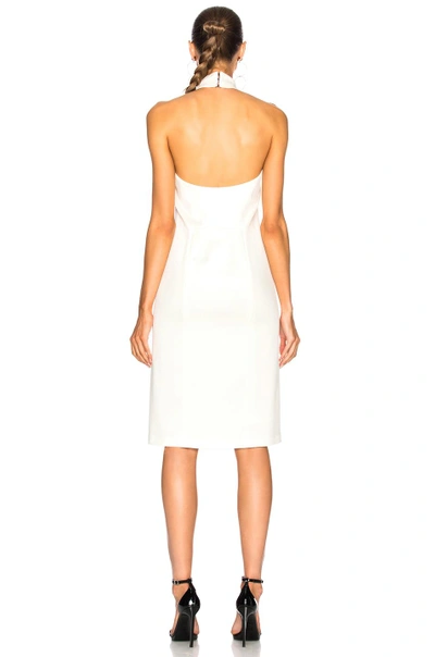 Shop Galvan For Fwrd Mini Flyover Dress In White