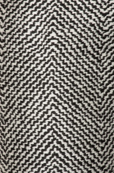 Shop Fendi Herringbone Trousers In Black & White