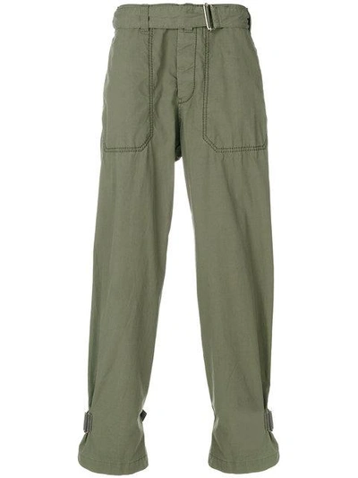 Shop Sacai Belted Cargo Trousers