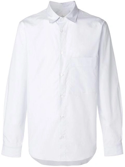 Shop Golden Goose Striped Classic Shirt In White