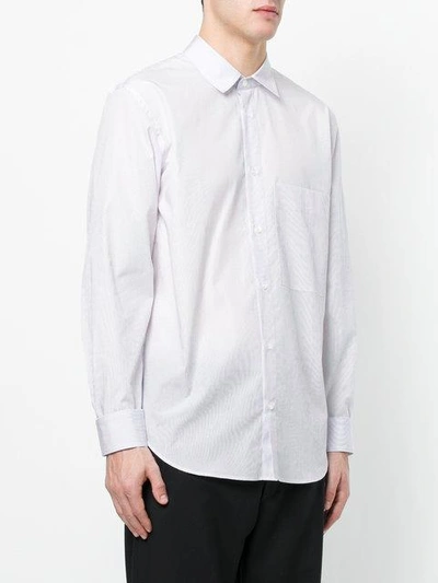 Shop Golden Goose Striped Classic Shirt In White