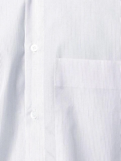 Shop Golden Goose Striped Classic Shirt In White