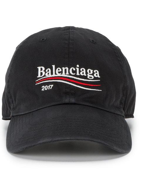 Balenciaga Political Campaign Cap Distressed Sapphire Blue - ShopStyle Hats