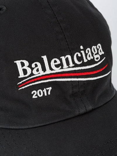 Balenciaga New Political Logo Baseball Cap In Black | ModeSens