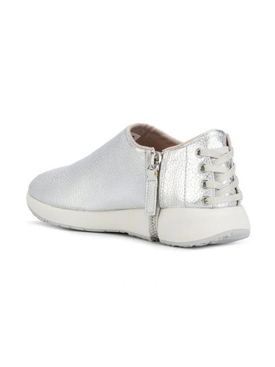 Shop Diesel Zip Fastening Sneakers - Grey