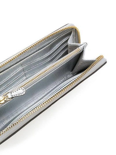 Shop Anya Hindmarch All-around Zip Wallet In Metallic