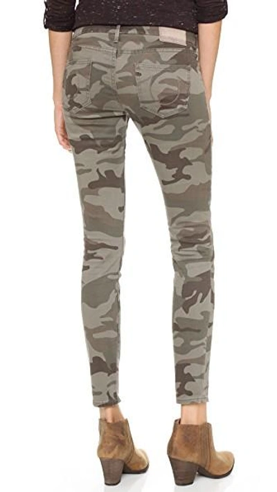 Shop True Religion Casey Camo Skinny Jeans In Olive Camo