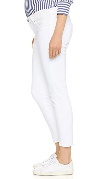 Shop Citizens Of Humanity Avedon Below The Belly Ultra Ankle Skinny Jeans In Optic White