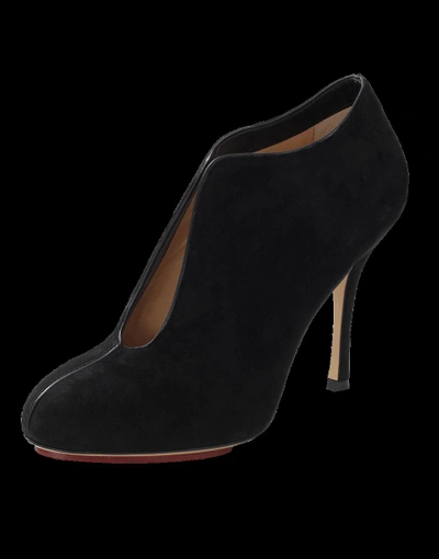 Shop Charlotte Olympia Marie Split Suede Pump In Black