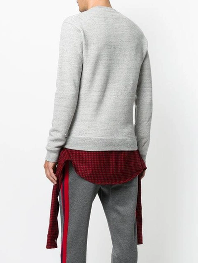 Shop Dsquared2 Sweatshirt Mit Kontrastschnürung - Grau In Grey