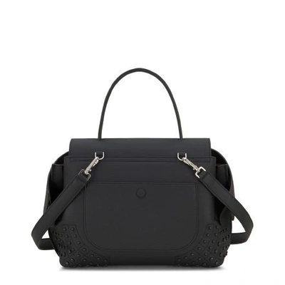 Shop Tod's Wave Bag Small In Black